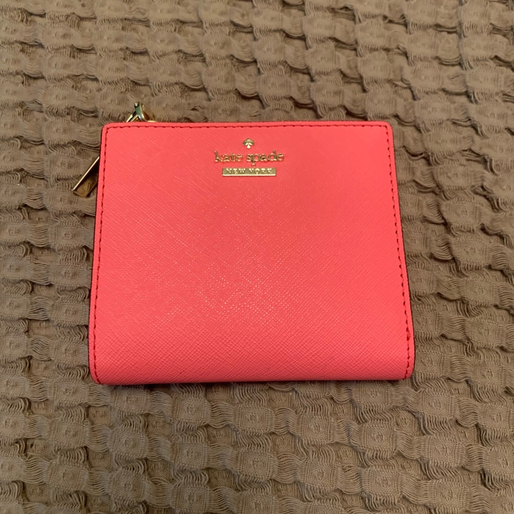 kate spade Bifold Wallet with Gold Logo